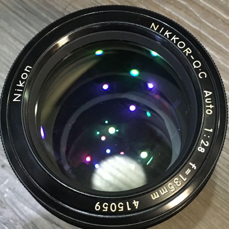 大光圈人像銘鏡  Nikon Nikon-QC 135mm f2.8 可直上Dslr 轉接Canon EOS 超方便