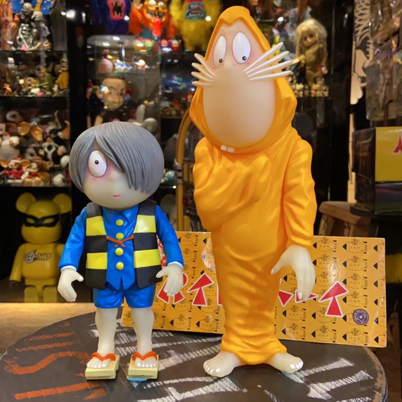 鬼太郎鼠男パイロットエースのゲゲゲの鬼太郎とねずみ男の限定蓄光ソフビセット 蝦皮購物