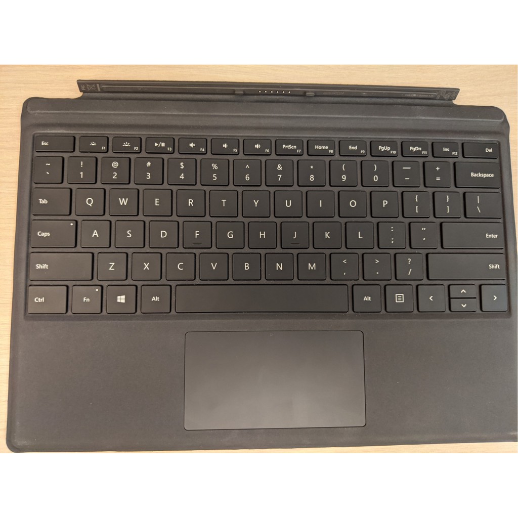 二手 Microsoft Surface Pro Type Cover 微軟 原廠 鍵盤 保護蓋 黑 *觸控板失效*