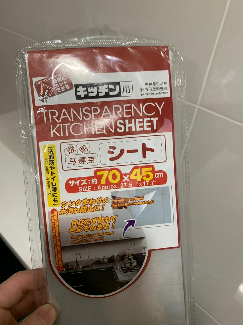 台灣現貨 免運 折扣 廚房防油汙透明貼紙牆貼防水貼透明廚房防油貼壁貼油貼防水貼髒汙清潔貼 Be9 蝦皮購物