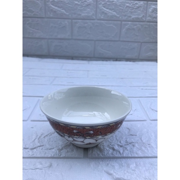 鍋碗瓢盆餐具大同強化瓷器紅百合飯碗