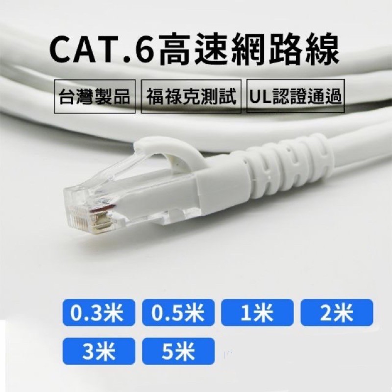 CAT6網路線(穿透式水晶頭、鍍金高品質)(300以上包運費)（量大可議價）
