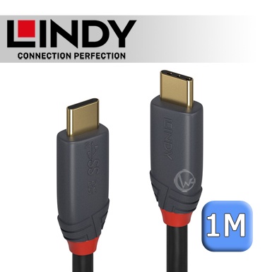 LINDY 林帝 USB3.2 Gen 2x2 Type-C 公 to 公 傳輸線 + PD智能晶片 1M 36901