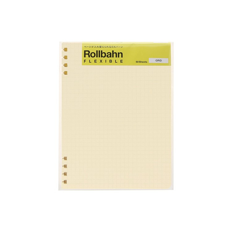 Rollbahn FLEXIBLE 補充頁 方格 L 50張 筆記本 方格 筆記 文具