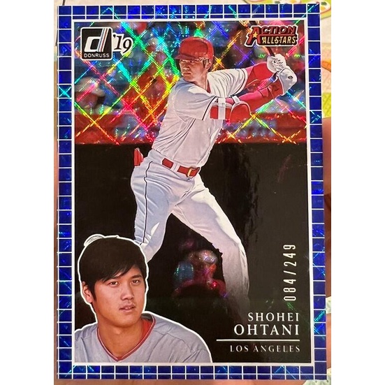 MLB 球員卡 Shohei Ohtani 大谷翔平 2019 Donruss Action 全明星藍亮 限量249