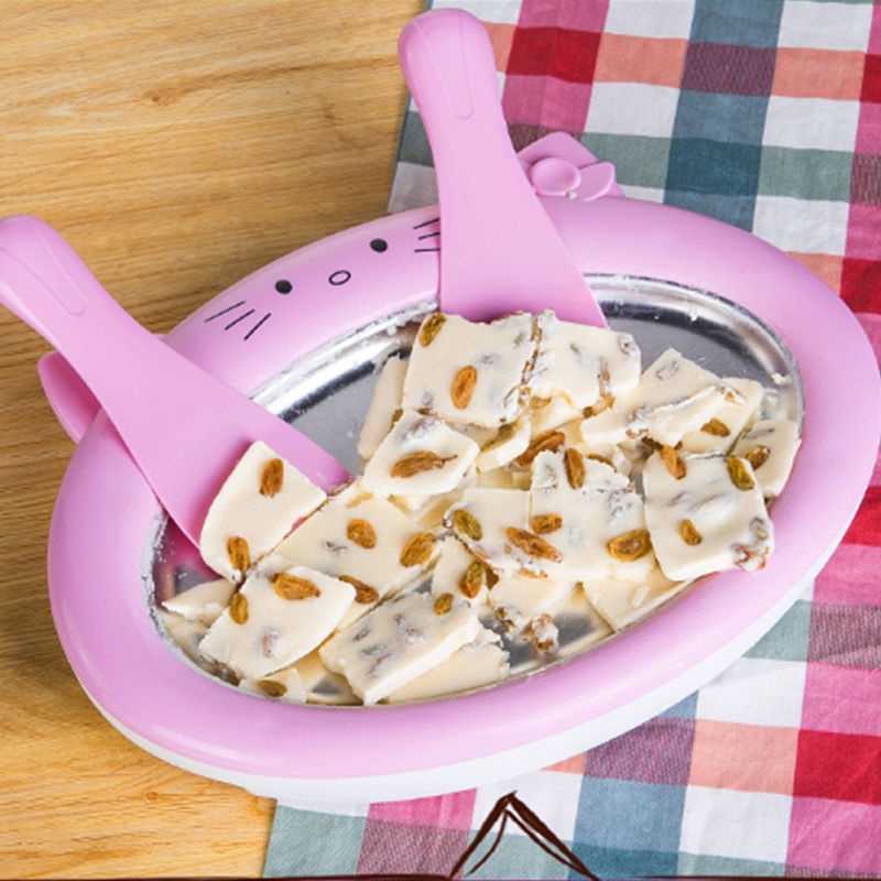 （現貨）網紅兒童炒酸奶機可卷炒冰機家用小型手動學生炒冰淇淋抄奶非插電