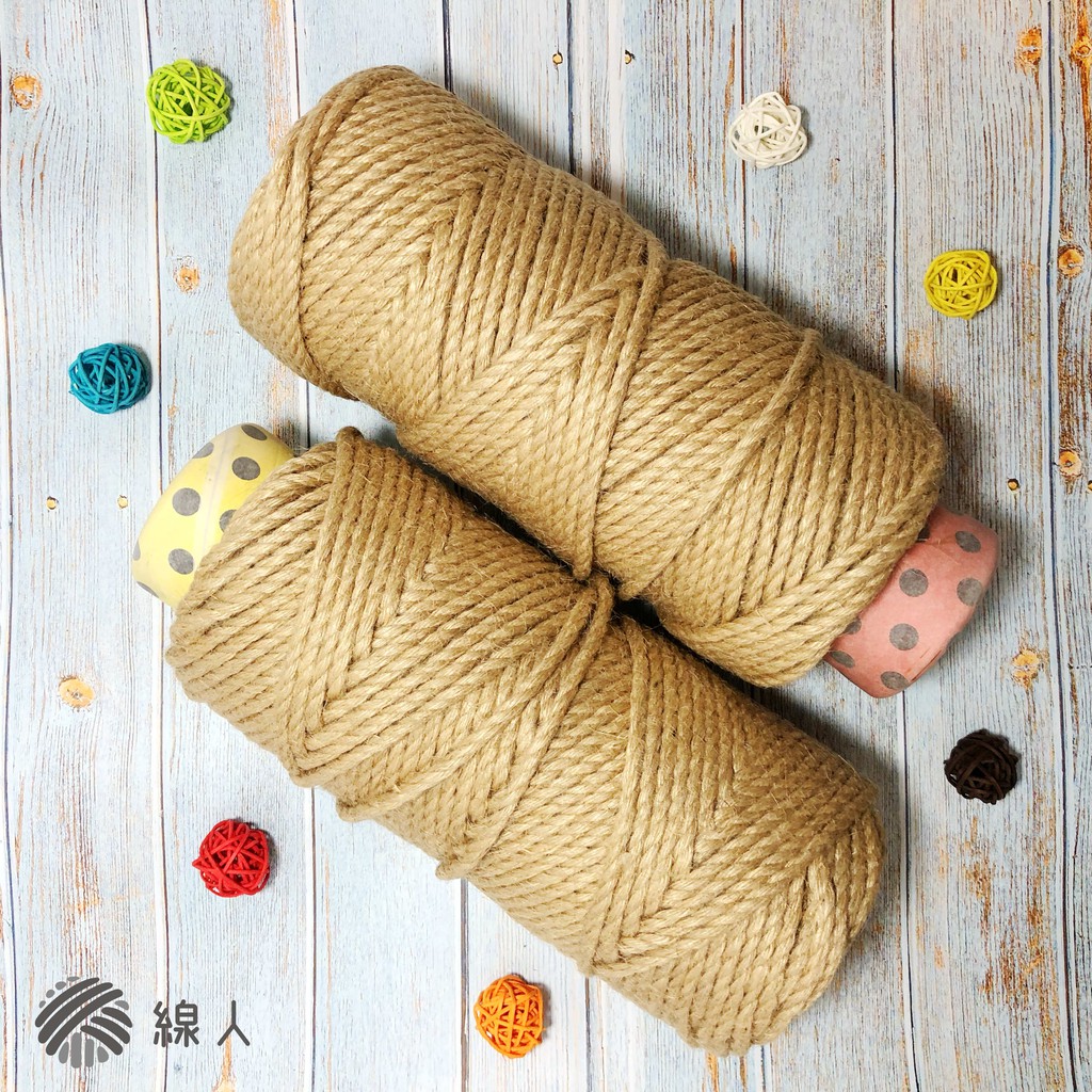 『線人』 原色麻繩 1公斤 編織 貓抓板 寵物 玩具 DIY 原色 提繩 天然黃麻 無添加