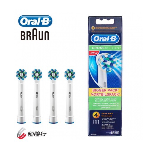 ◎附發票◎  德國百靈Oral-B CrossAction Power多動向交叉刷頭（4入）EB50-4