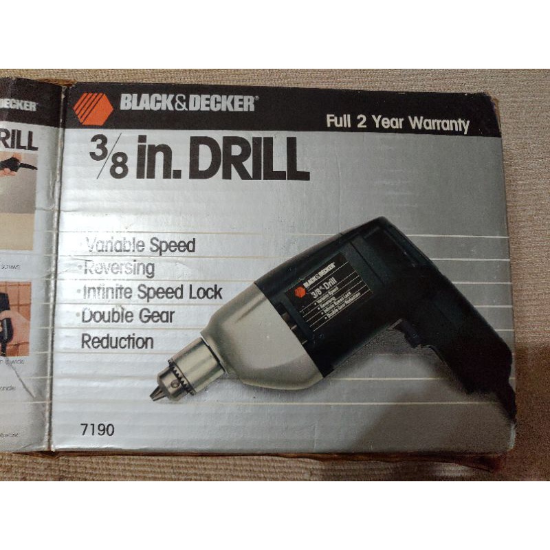 (二手)美國百工電鑽 BLACK&amp;DECKER 3/8 in.DRILL  7190