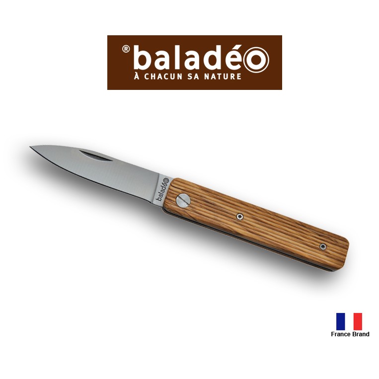 Baladeo法國戶外口袋刀PAPAGAYO鸚鵡系列不銹鋼折刀,橄欖木刀柄【BECO331】