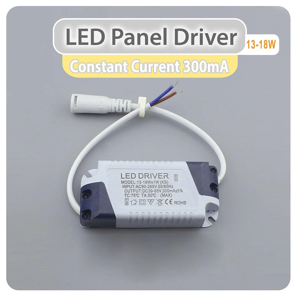 Led 面板驅動器 300mA 恆流 3W 6W 12W 18W 24W DC LED 電源全新