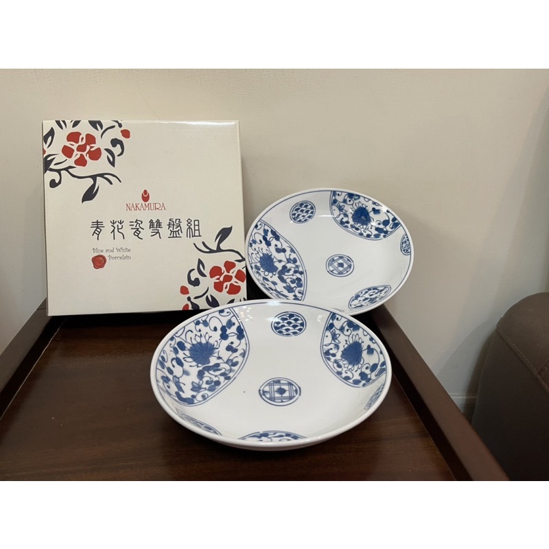 東森股東會紀念品青花瓷餐盤組