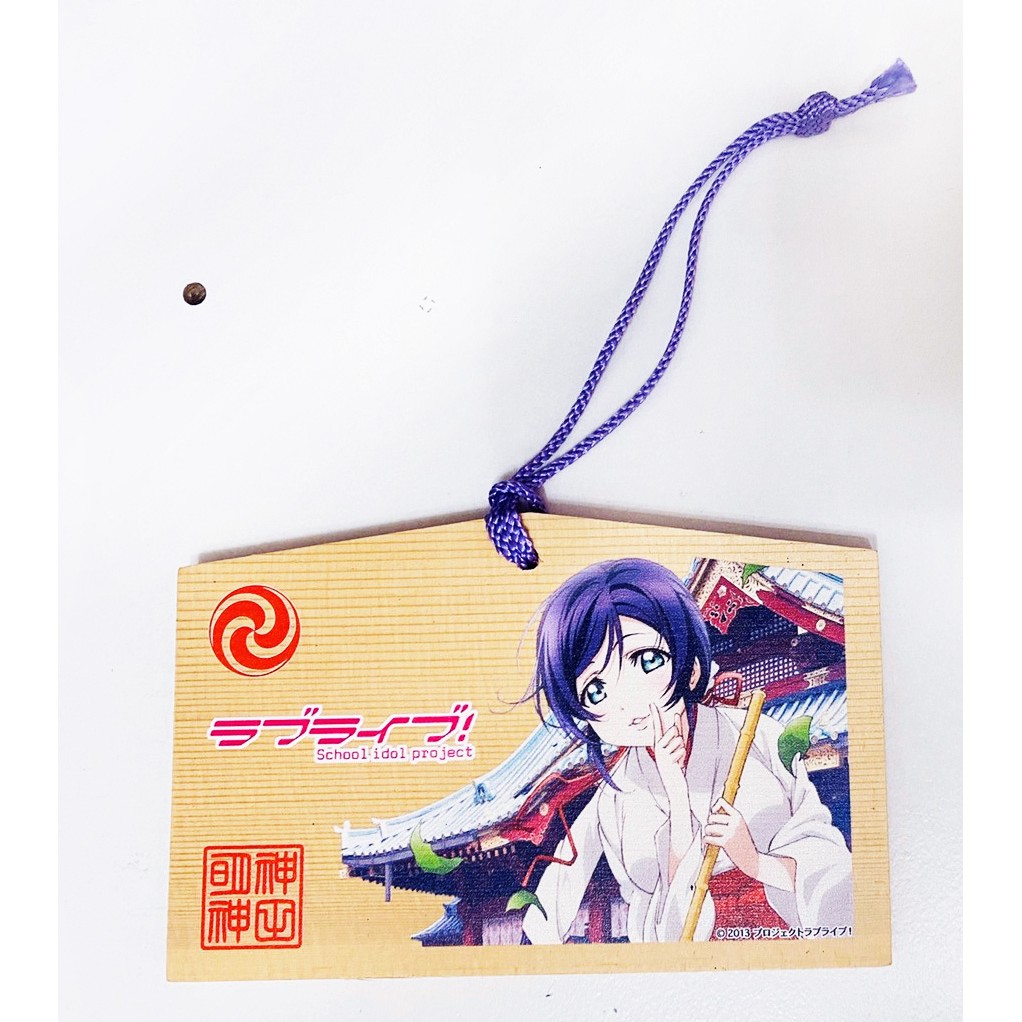 出清小屋 現貨日版love Live 東條希巫女神田明神限定繪馬紫線白線祈願板祈福板 蝦皮購物