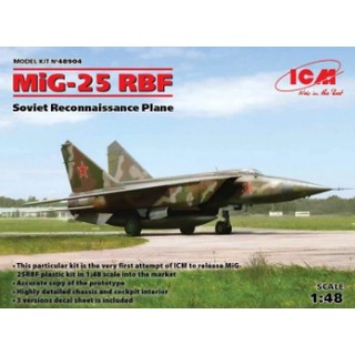 (ICM) 1/48 MIG-25RBF Soviet Reconnaissance Plane 貨號ICM48904