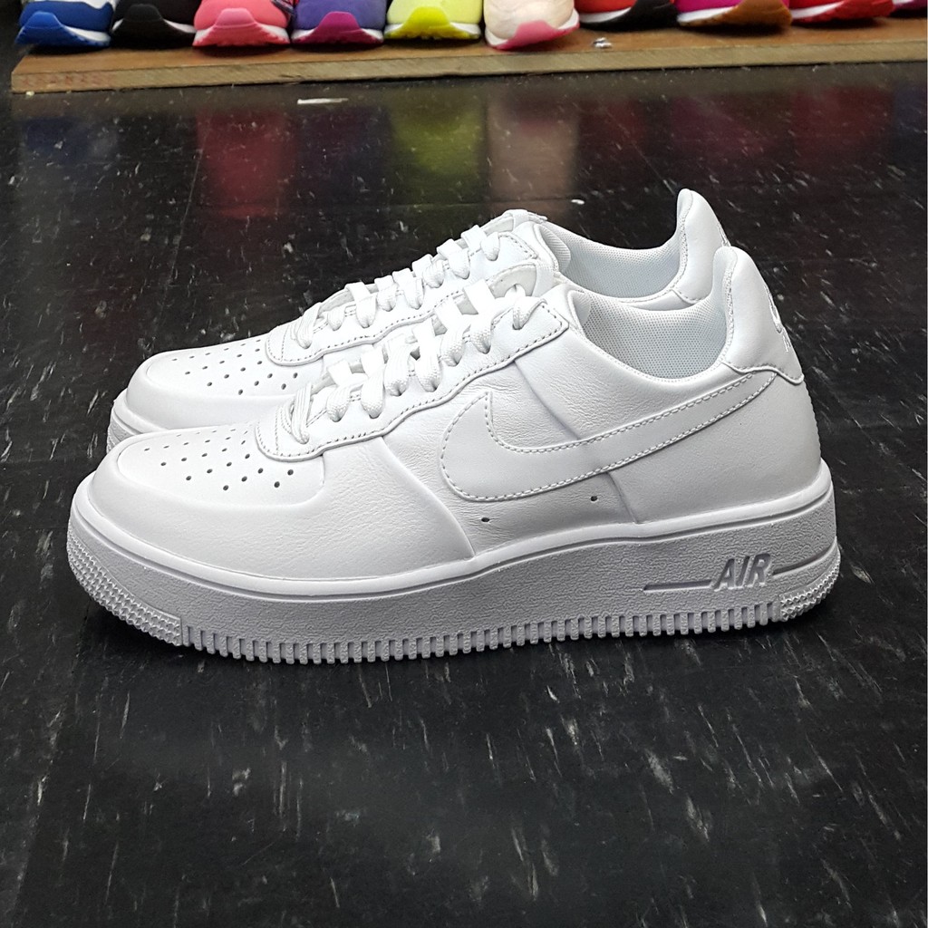 NIKE AIR FORCE 1 ULTRAFORCE LTHR 白色 全白 皮革 一體成形 845052-100