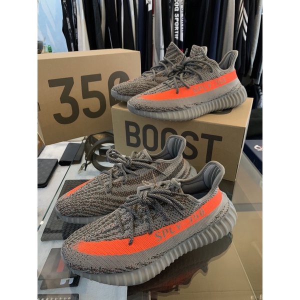 Limit精品✔️ Adidas Yeezy Boost 350 V2  男女 灰橘配色  椰子 滿天星球鞋GW1229