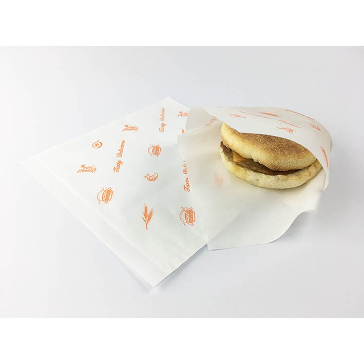 ☆╮Jessice 雜貨小鋪╭☆無防油膜 貝果 L袋 三明治 漢堡 餅乾 馬芬 蛋糕 包裝用品 紙袋 每包100入±3%