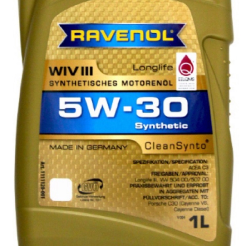 漢諾威（日耳曼）（私訊優惠中）公司貨Ravenol Wiv 5w30酯類全合成機油