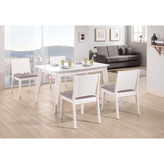 【宏興傢俱 HOME BRISK】奧斯卡白色4.3尺餐桌，促銷全省西部市區免運費《XU新品22》