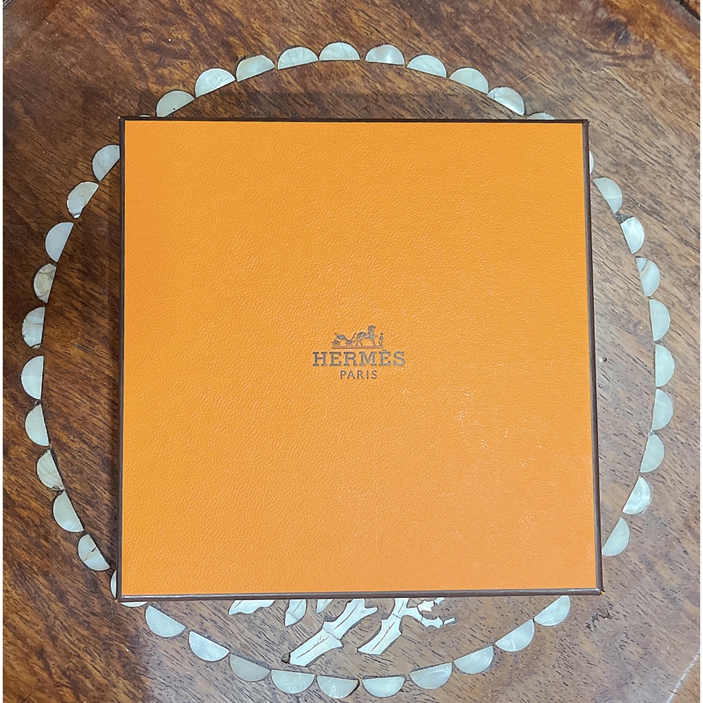 【二手名牌正品紙盒】愛馬仕 Hermès 橘盒 飾品盒 收納盒 硬紙盒 禮物盒