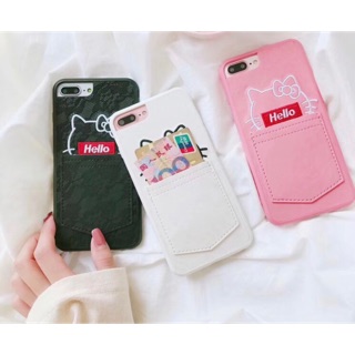 Hellokitty手機殼 kitty刺繡手機殼 Iphone6/6s/6plus/7/8/7plus/8plus