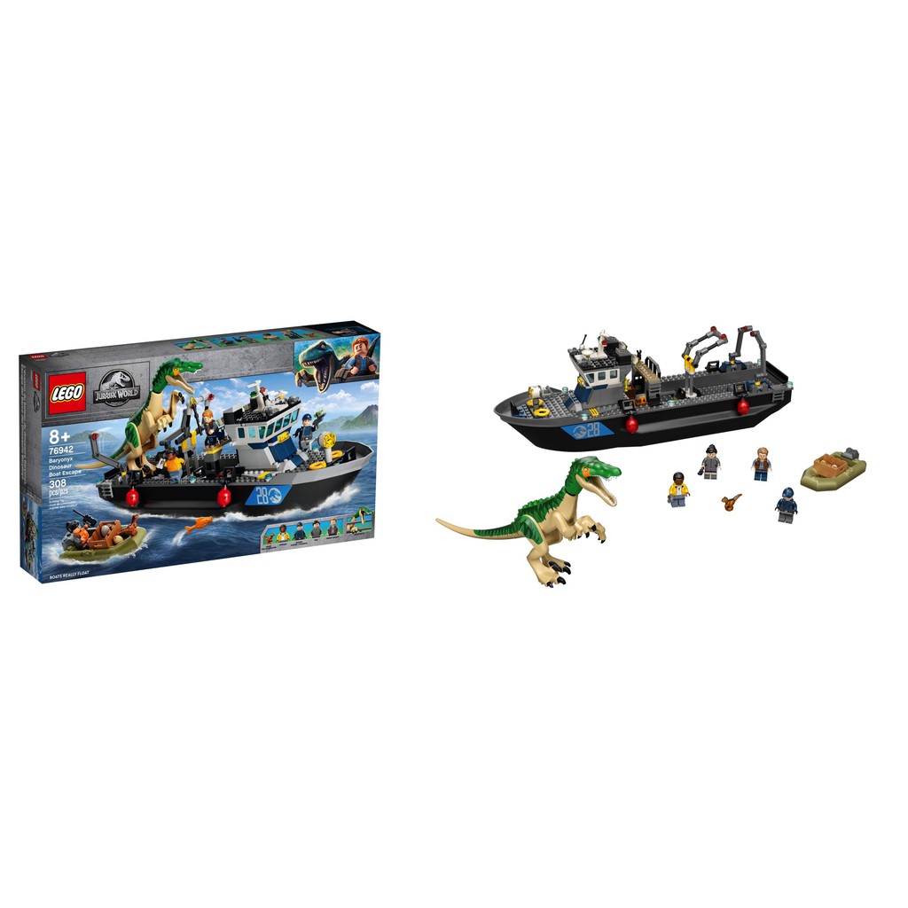 現貨  樂高  LEGO  76942 Jurassic 侏儸紀世界 系列 重爪龍快艇逃脫 全新未拆  公司貨