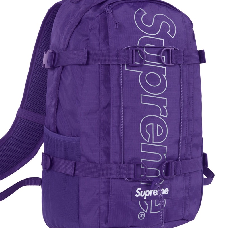 supreme backpack purple