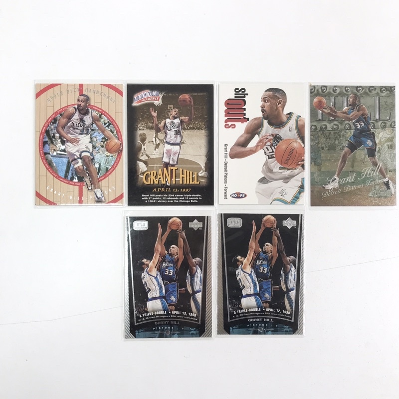 NBA 早期 UPPER DECK HOOPS METAL GRANT HILL  6張 籃球卡 球員卡 收藏卡