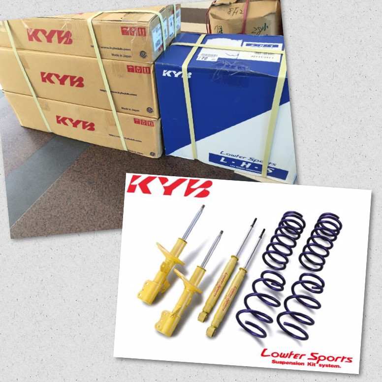 『整備區』 日本 KYB LOWFER SPORTS LHS短彈簧 黃筒避震器套裝 NISSAN TIIDA 專用