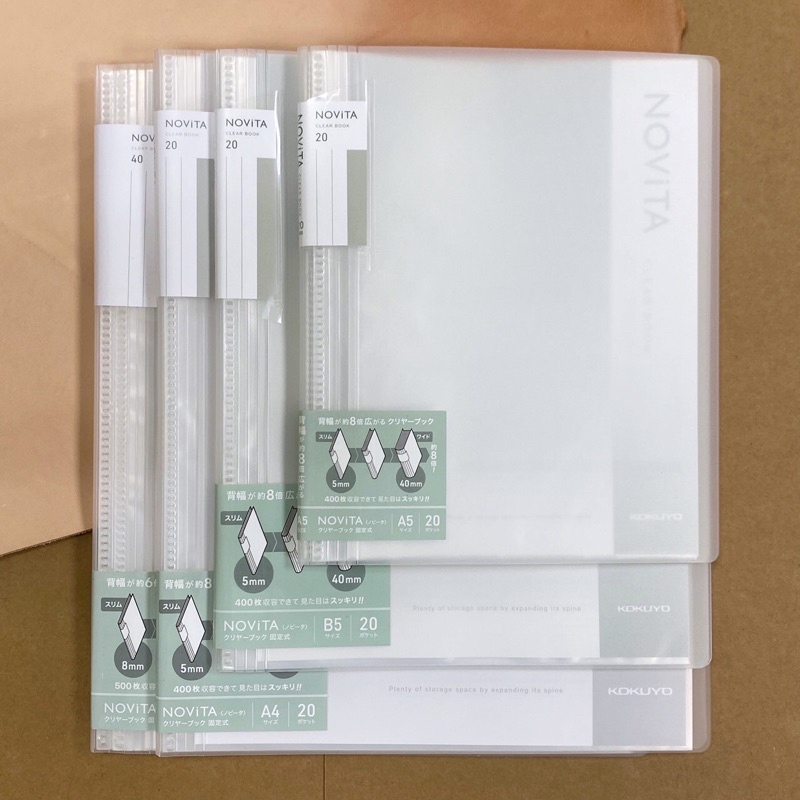 百色美術 KOKUYO NOVITA 收納資料夾 透明款 A4 A5 B5 A6
