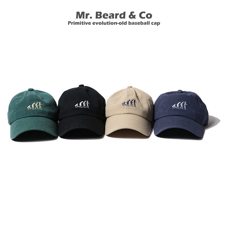 【MBC】Primitive evolution-old baseball cap 原始人進化-棒球老帽