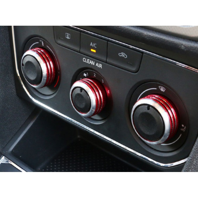 日產 TIIDA 4D 舊款5D  Livina 專用 鋁合金 冷氣旋鈕 雙色版(一組3顆)