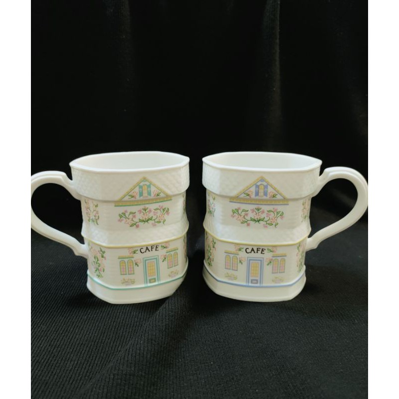 老木青 | 早期 典雅英式薄瓷馬克杯 餐具瓷器 咖啡杯 老件 收藏