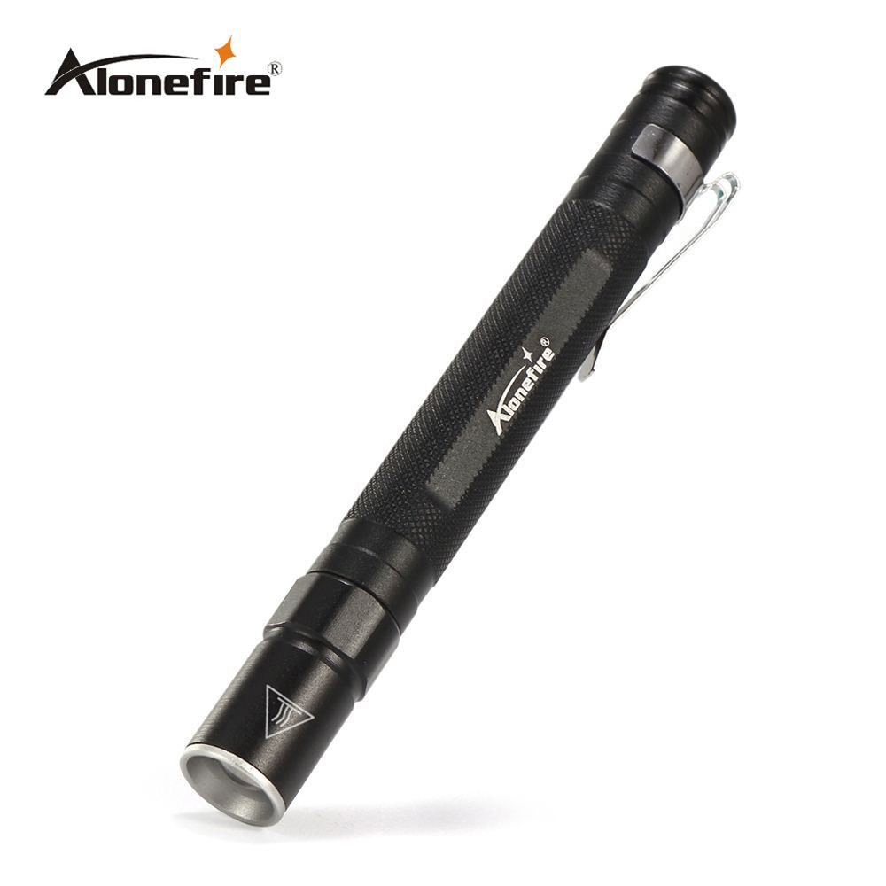 Alonefire MN23 迷你 LED 手電筒鋁合金便攜式袖珍燈變焦手電筒用於醫療照明 AAA 電池