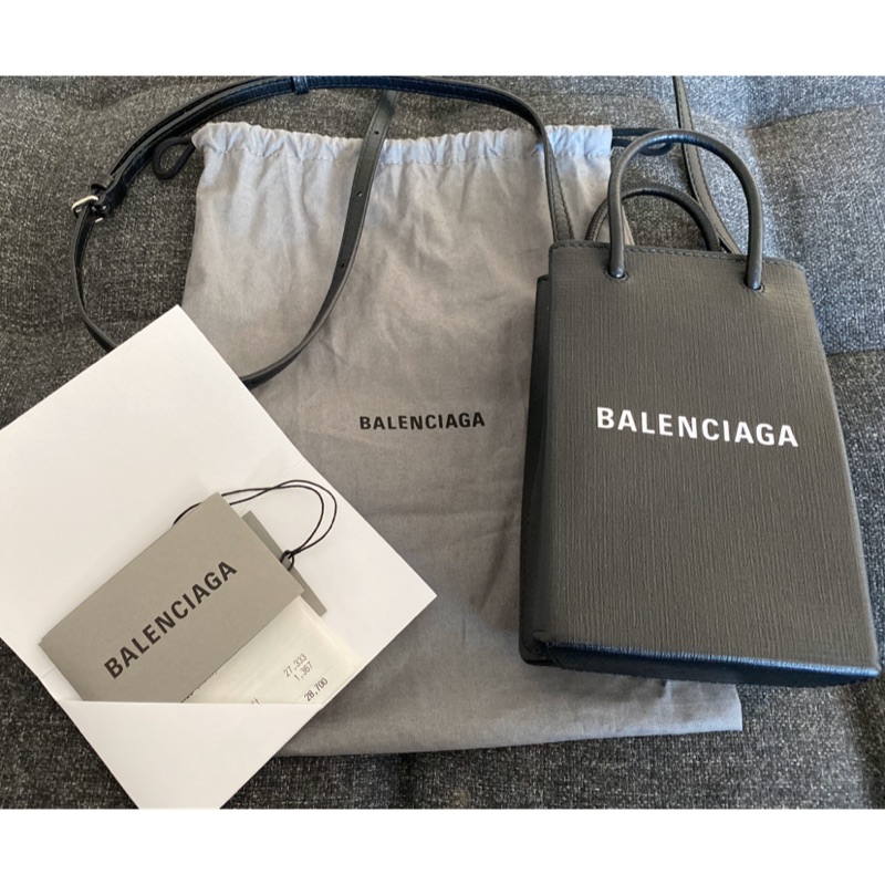Balenciaga Phone Holder Bag 黑色 紙袋包 mini 機車包 小香 gucci LV PS1