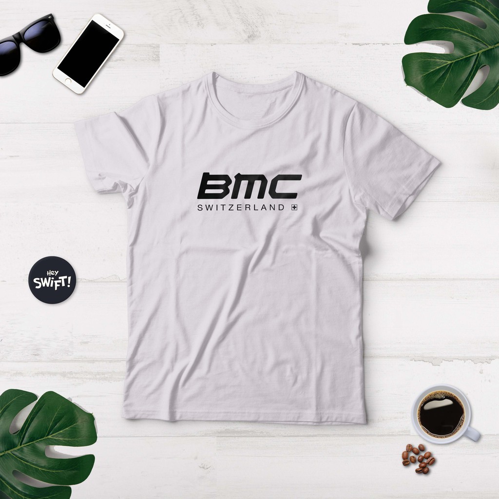 Bmc Swiss BIKE LOGO 自行車 T 恤 T 恤 DISTRO