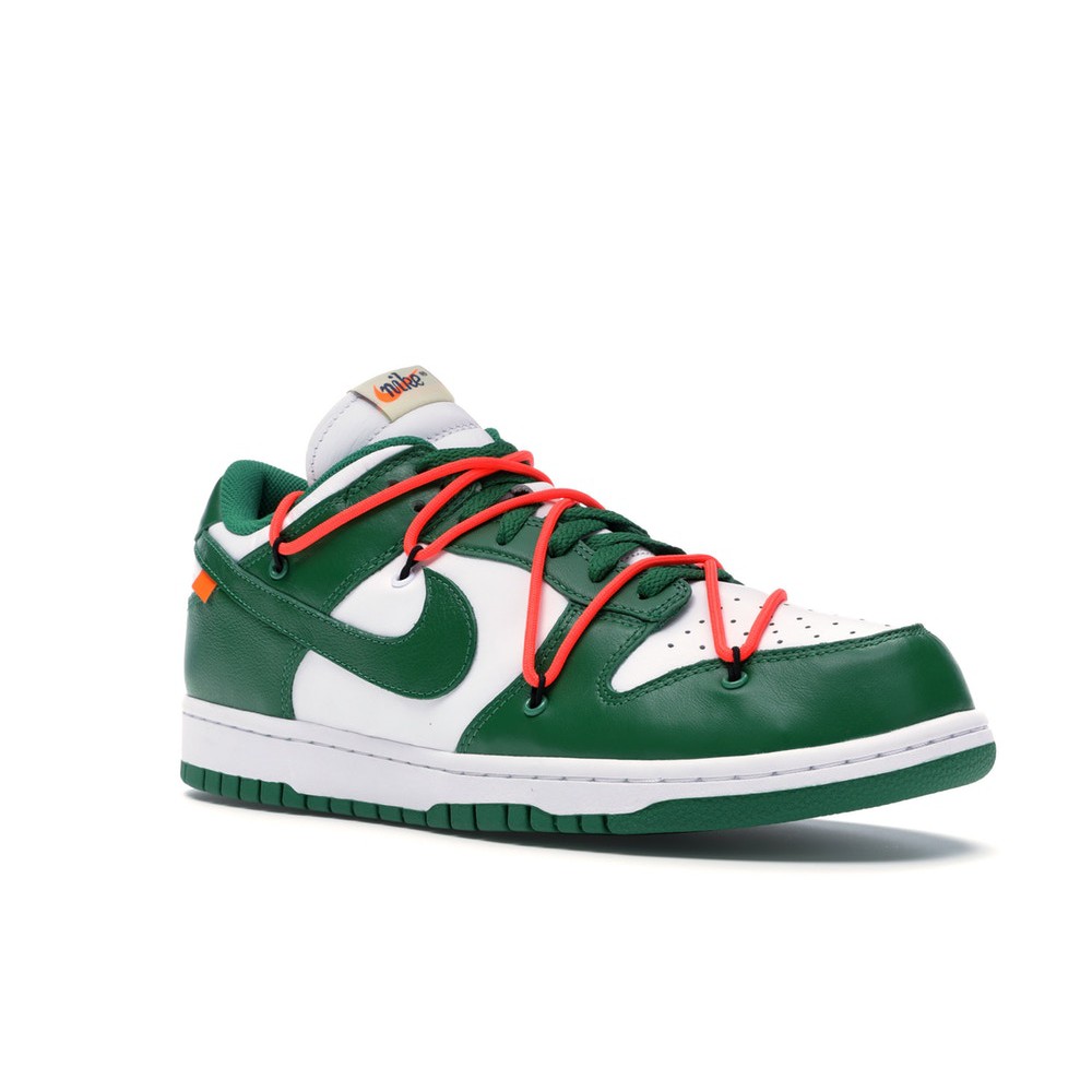 dunk low pine green off white