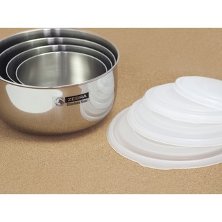 【斑馬牌ZEBRA】不鏽鋼加高型調理碗附蓋[單入16cm]冷藏保鮮/電磁爐適用