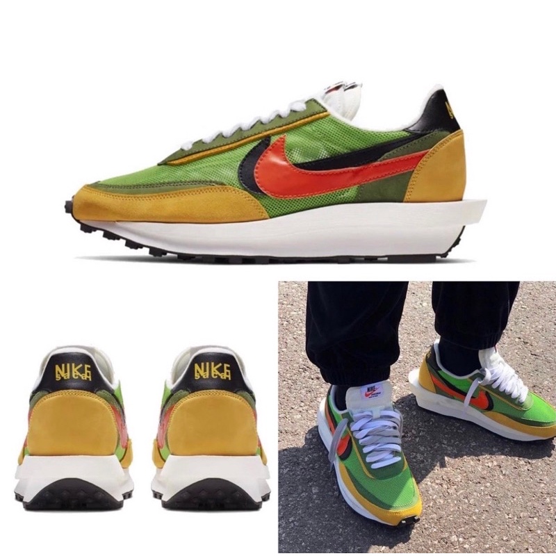 BENSON HOUSE NIKE X SACAI LD WAFFLE 黃綠