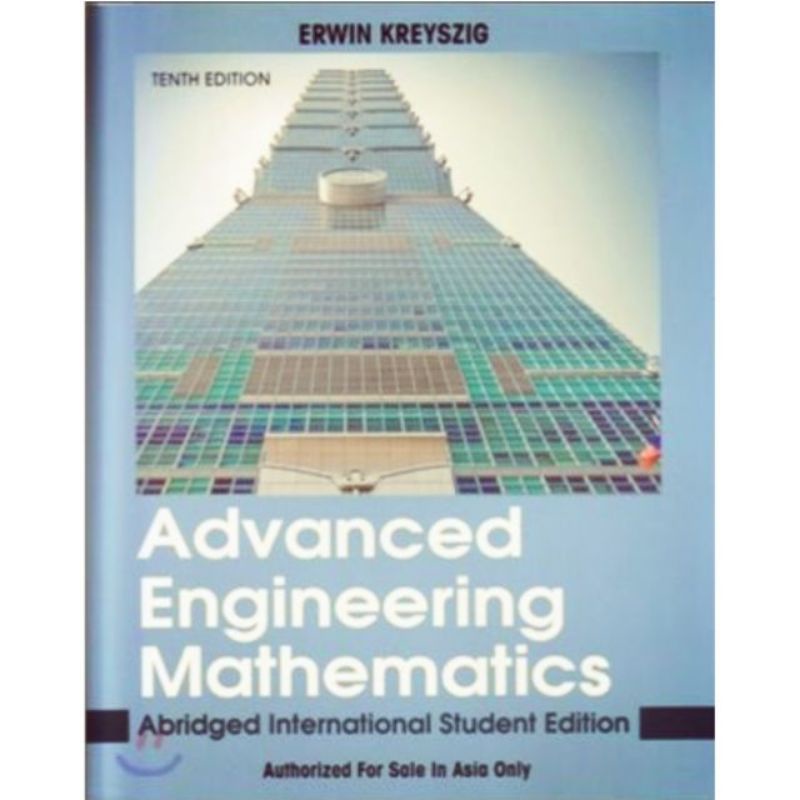 Advanced Engineering Mathematics 10e 工程數學原文書 Erwin Kreyszig