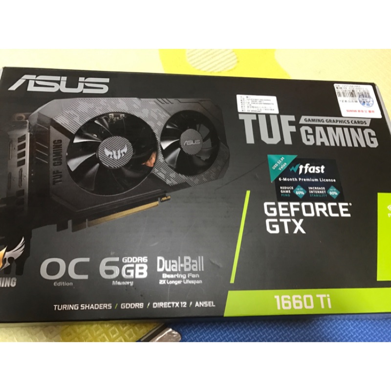 ASUS-TUF-GTX1660ti -o6g-gaming顯示卡GPU