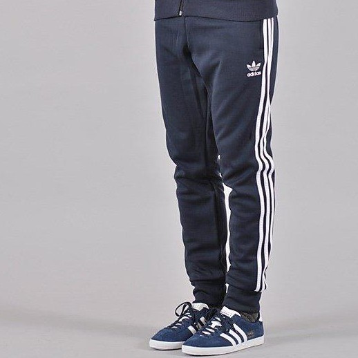 瘋價格 Adidas Superstar Pants ROCKY 男款 縮口 三葉草 三線 深藍 AJ6961
