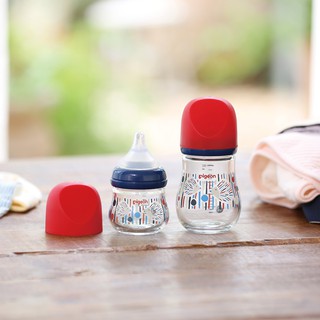 貝親設計款母乳實感玻璃奶瓶(刺蝟/紅)(80ml(P00373)/160ml(P00374)