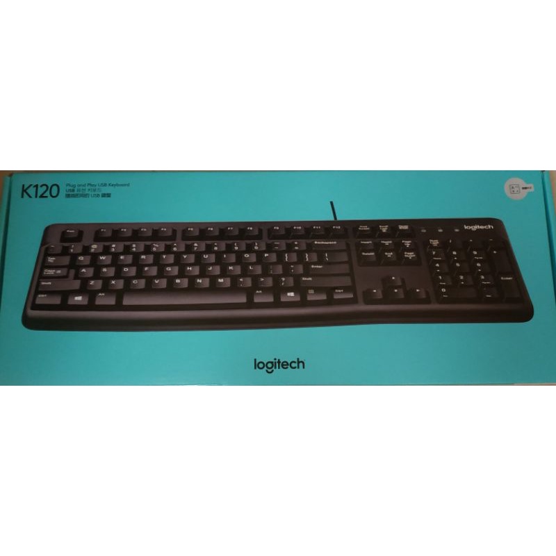 （現貨出清）全新 Logitech 羅技 K120 USB有線鍵盤 鍵盤keyboard