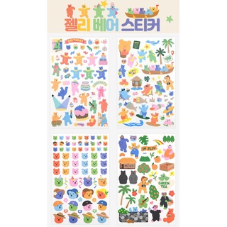 現貨 韓國文創 韓國文具 Dailylike jellybear 貼紙 手帳貼紙 裝飾貼紙 包裝貼紙 筆記本