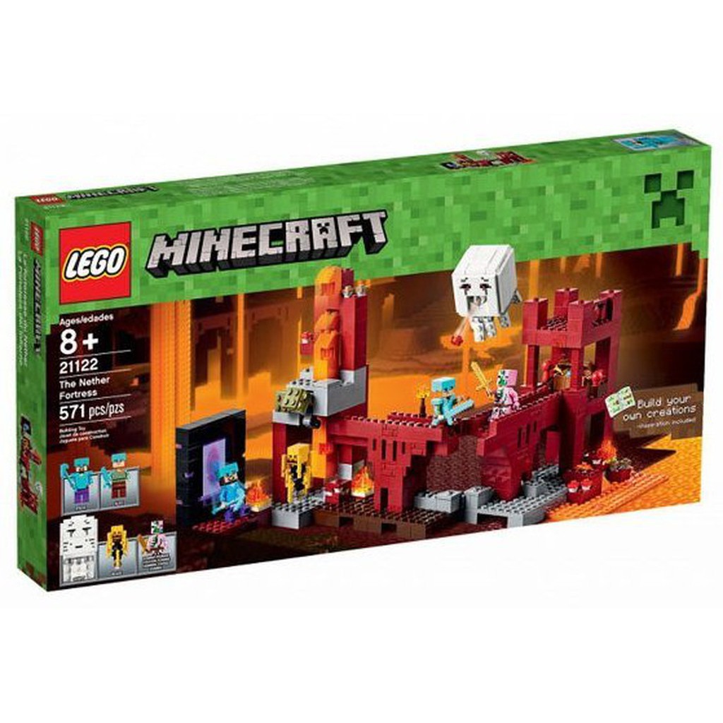 [玩樂高手附發票]公司貨 樂高 LEGO 21122 Minecraft-The Nether Fortress 絕版
