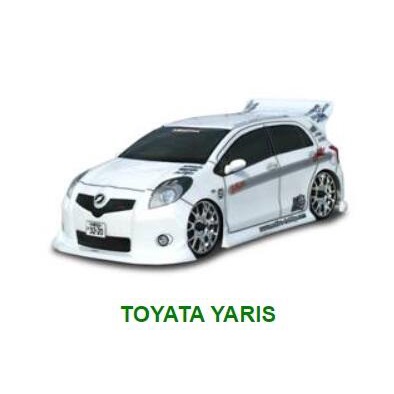 **◣瘋玩具◥COLT 【M2306】1/10 M車 YARIS 透明車殼 (軸距210mm) 附貼 M210可用