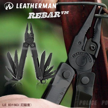 【電筒魔】 25年保固 全新 公司貨 Leatherman Rebar 工具鉗 ( 軍事黑 ) #831563 尼龍套