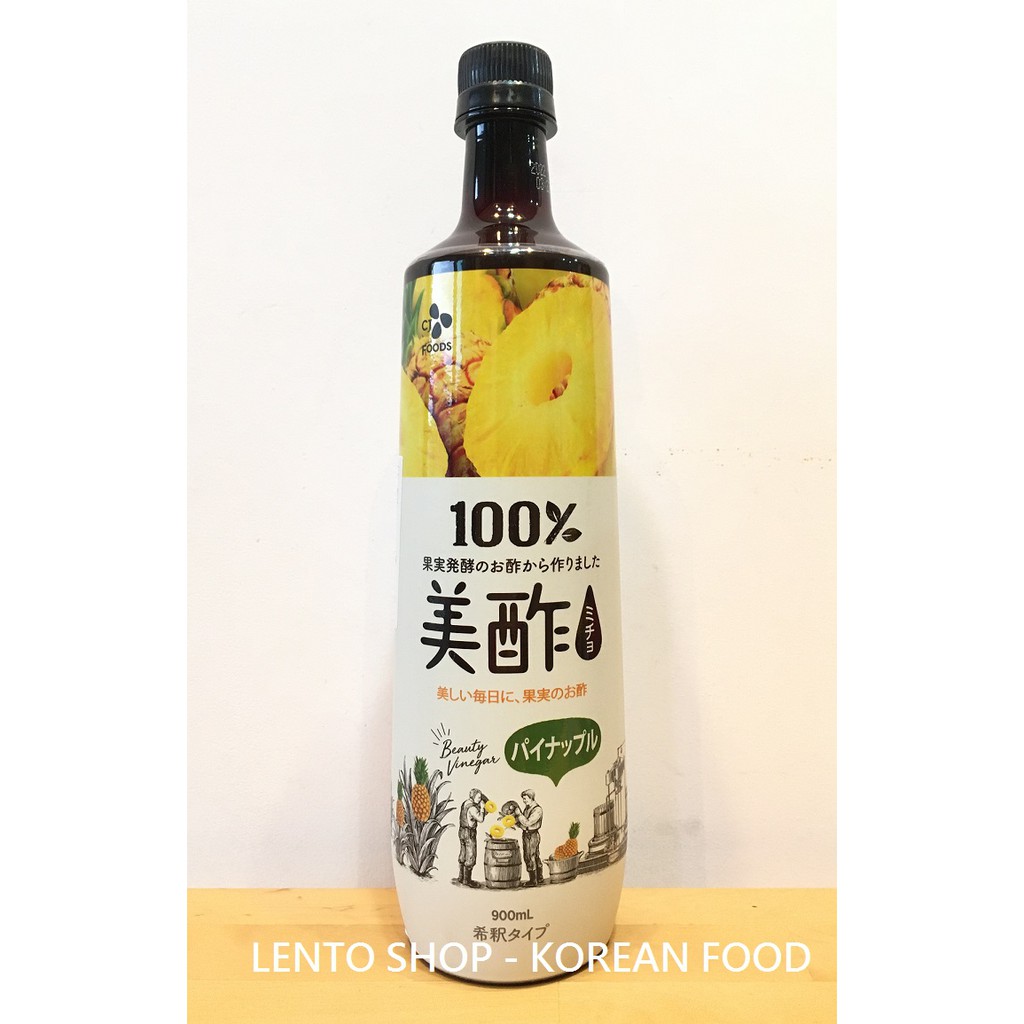 LENTO SHOP - CJ  Micho 미초 鳳梨醋 水果醋 果醋  파인애플  Vinegar  900ML