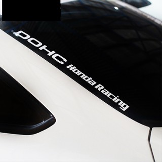 🔥現貨發出🔥通用型 汽車貼 豎檔貼反光DOHCHONDA RACING改裝貼紙側裙貼前擋貼 汽車貼紙 機車貼